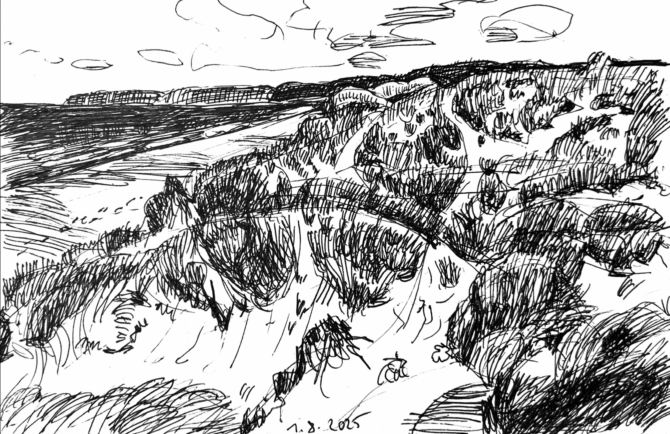 Normandie - Die Dünen von Biville
